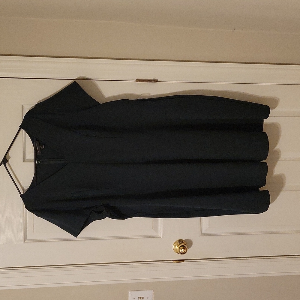 Dark green midi work dress Lane Bryant size 26